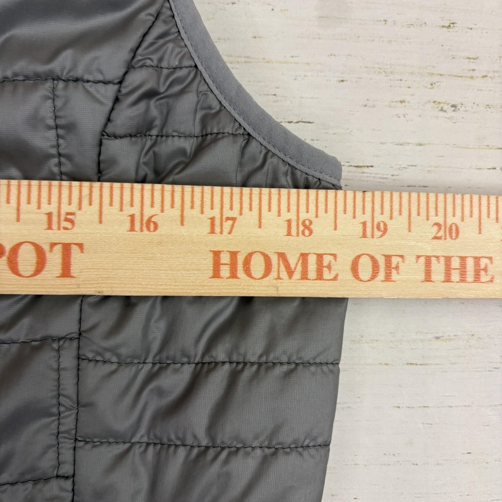 Patagonia Nano Puff Vest M Gray Full Zip Primaloft Antarctica Port Lockroy Patch - Picture 8 of 13